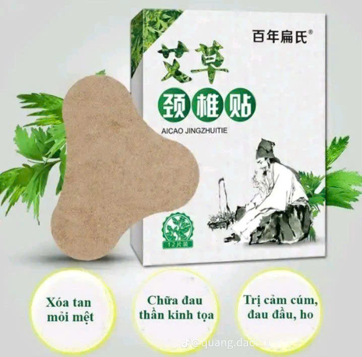 🌿 GIỚI THIỆU SẢN PHẨM 🌿  DÁN VAI GÁY NGẢI CỨU – GIẢM ĐAU, NHỨC MỎI
