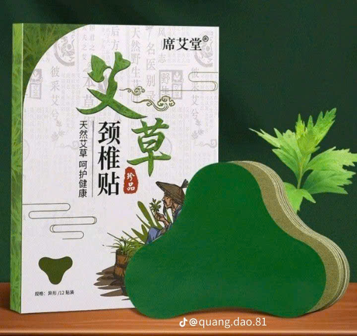 🌿 GIỚI THIỆU SẢN PHẨM 🌿  DÁN VAI GÁY NGẢI CỨU – GIẢM ĐAU, NHỨC MỎI